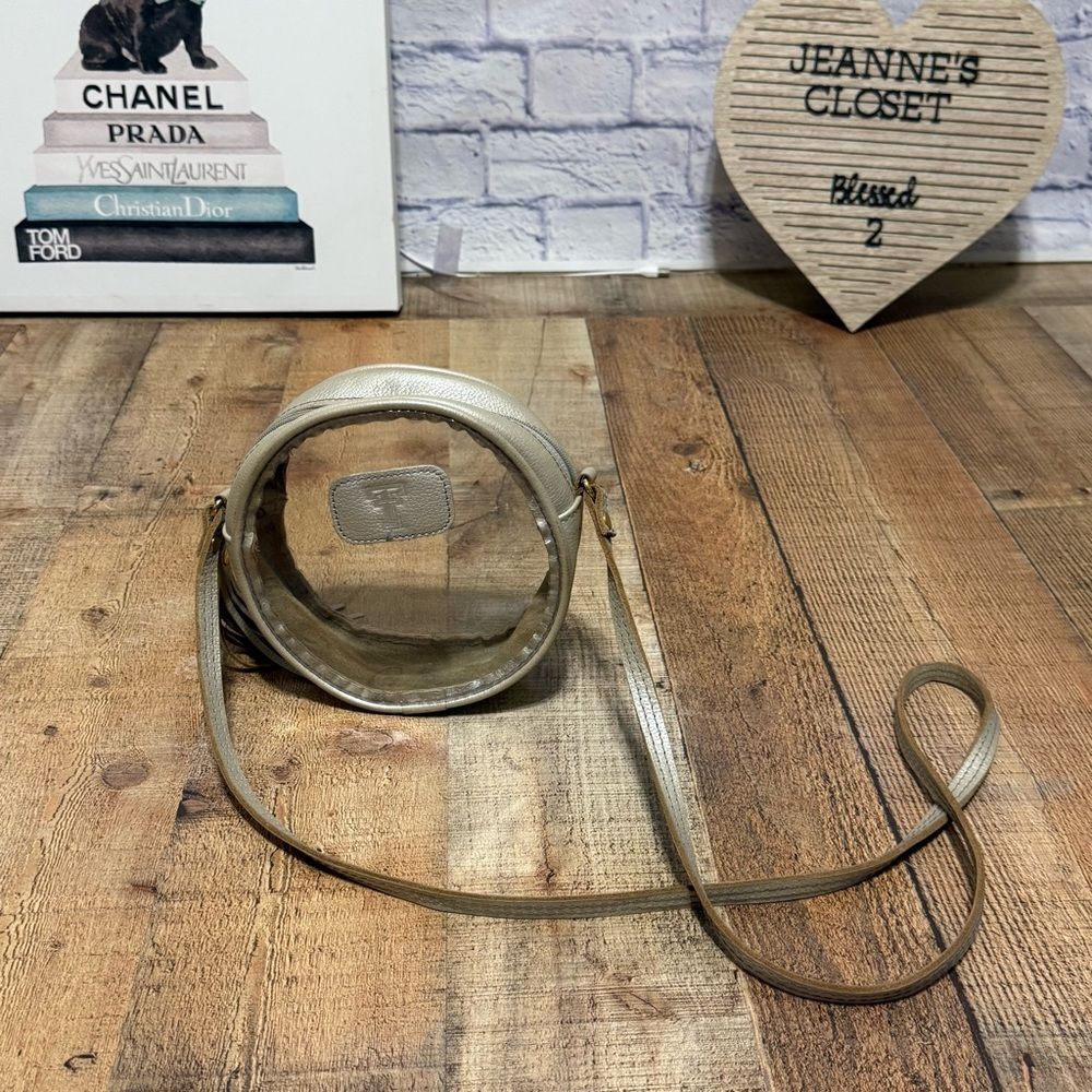Jon hart design clear Luna Texas Tech champagne leather